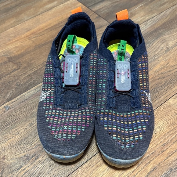 Nike Air VaporMax 2020 Flyknit Newsprint Multicolor Shoes - Picture 1 of 8